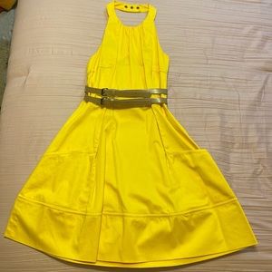 Dandelion Yellow Jessica Simpson Halter Top Sundress Size 2